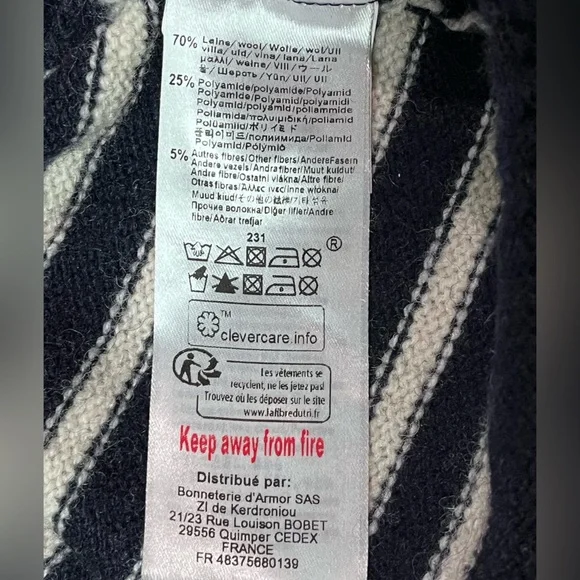 Armor Lux Wool Pull On Crewneck Sweater NWOT - Picture 6 of 6